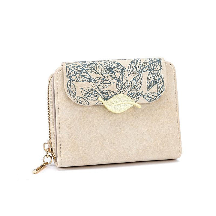 Women's Short Print Flip Zipper Wallet - Mamofa Global Store