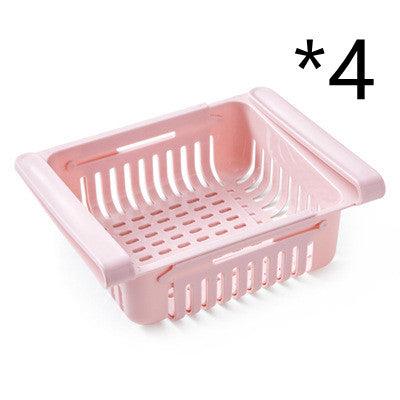 Refrigerator Storage Basket Stretchable Multifunction Kitchen Refrigerator Storage Box - Mamofa Global Store