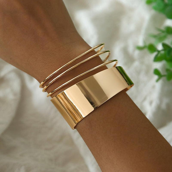 Fashion Metal Bracelet Simple Hollow Bracelet - Mamofa Global Store