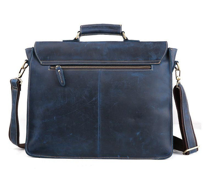 Genuine Leather Men's Business Briefcase - Mamofa Global Store