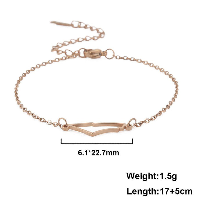 Stylish Pendant Stainless Steel Bracelet - Mamofa Global Store